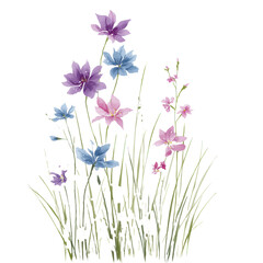 Vibrant Floral Design , isolated on white background png