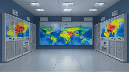 visualizing global market volatility in a financial command center