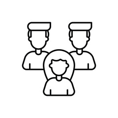 Team icon vector stock illustration