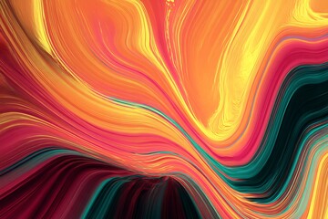 Obraz premium Modern abstract background with digital waves and vibrant tones.