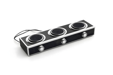 Fototapeta premium Black plastic component detail