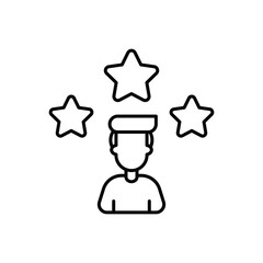 Experience icon vector stock illustration