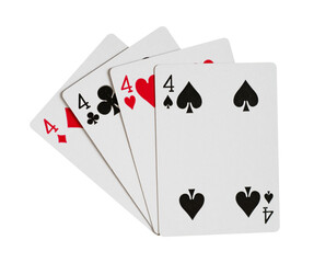 card gambling four isolated element