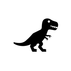 Simple Prehistoric Allosaurus Icon dinosaur 