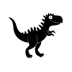 Obraz premium Simple Prehistoric Allosaurus Icon dinosaur 
