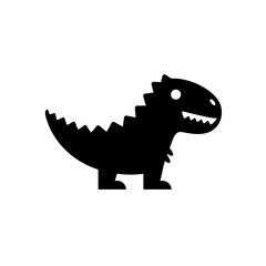Simple Prehistoric Allosaurus Icon dinosaur 