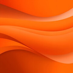 Orange abstract background with modern minimalism and soft flowing lines.