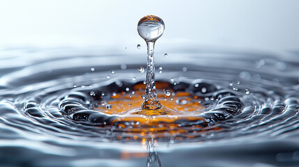 A Single Droplet of Serum Poised to Fall from the Dropper