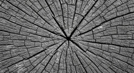 Fototapeta premium Abstract Background of Monochrome Tree Rings Texture
