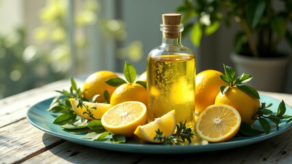 Fresh lemon oil extraction home kitchen food photography natural light close-up culinary uses