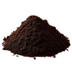 Dark, Rich Coffee Powder , isolated on white background png