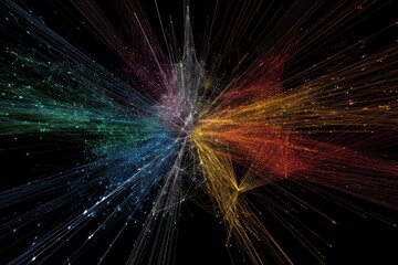 High-tech abstract representation of large language models created through AI-driven technology.