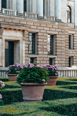 balcony with flowers
