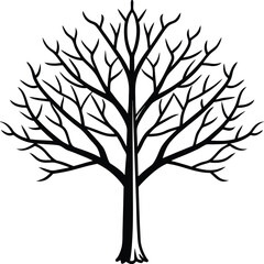 Obraz premium vector tree silhouette