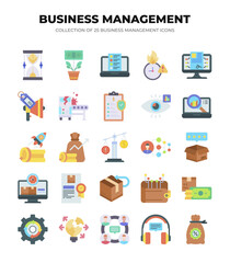 Business Management Icons. A Collection of 25 Essential Icons for Planning. Marketing. and Growth