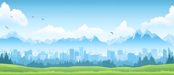 City nestled between mountains