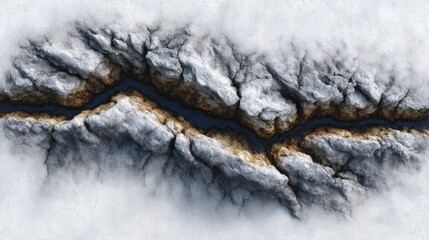 A cold wave reflects in the close-up of a man's eye, mirroring the power of a winter waterfall near his face