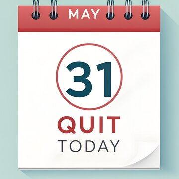 Calendar Marked May 31 Quit Today