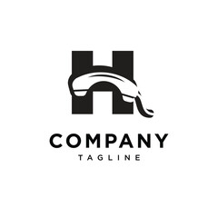 Letter H Phone logo Icon Vector