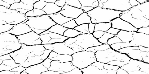Closeup of dry fissure ground. White dried and cracked ground earth background.Gray crack on earth texture. erosion.	