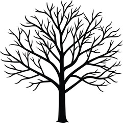 Obraz premium tree silhouette vector