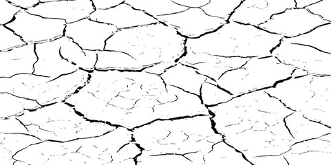  Cracked concrete rock black and white vector background.abstract grunge vector illustration.
Distressed Overlay Texture