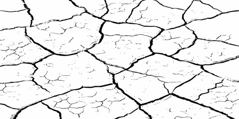  Cracked concrete rock black and white vector background.abstract grunge vector illustration.
Distressed Overlay Texture
