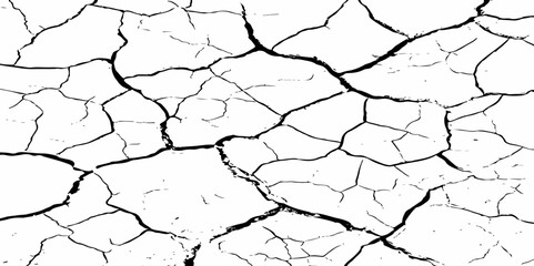  Cracked concrete rock black and white vector background.abstract grunge vector illustration.
Distressed Overlay Texture