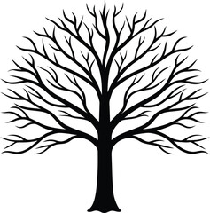 Obraz premium tree silhouette vector