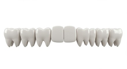 Dental Health:  Perfect Teeth Alignment and Restoration Visualization