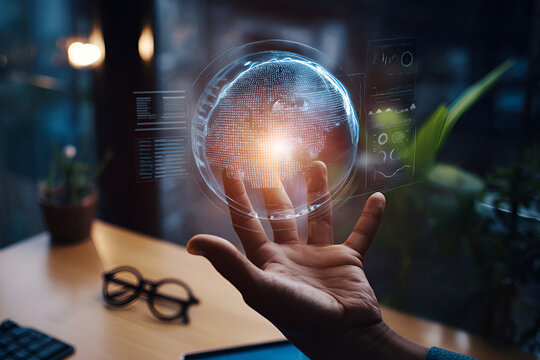 Digital world control concept demonstrating technological innovation and connectivity