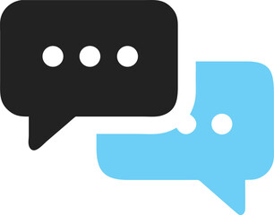 Chat Bubble Icon Vector – Speech Message Symbol for Communication Apps