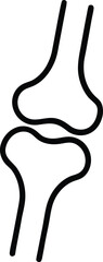 human joint thin line icon