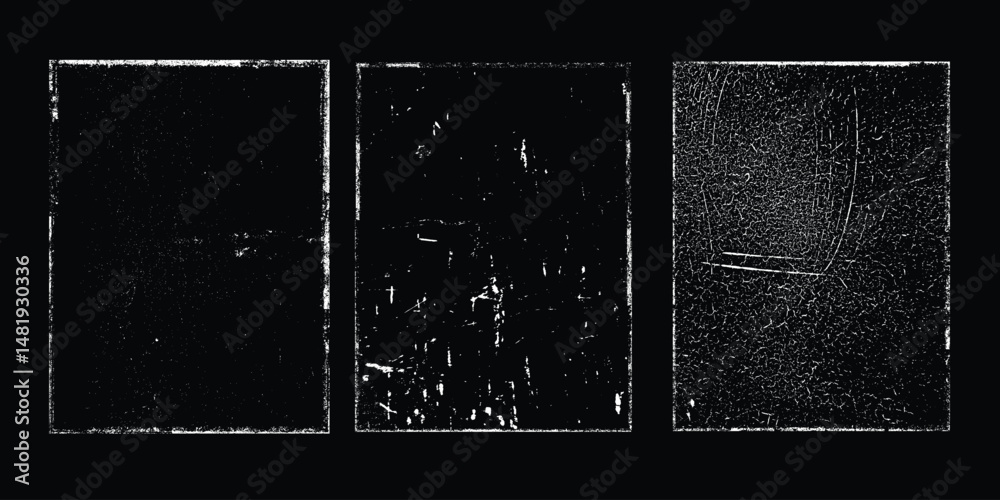 Poster Grunge Urban Backgrounds set.Texture Vector.Dust Overlay Distress Grain ,Simply Place illustration over any Object to Create grungy Effect .abstract,splattered , dirty, texture for your design.
