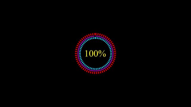 the Battery charging icon animated video on a black background.