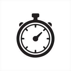 stopwatch on white background
