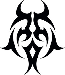 Mystic Symbol of Power vector art illustration. 