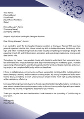 Naklejka premium cover letter template