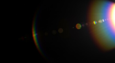 Abstract Background With Lens Flare Light Effect