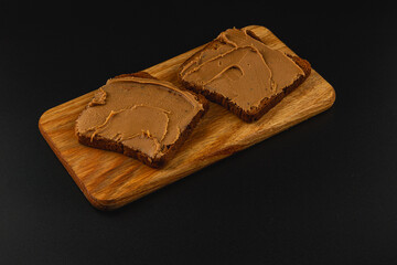 Deliciously creamy spread on slices of wholesome bread
