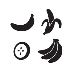 banana silhouettes vector bundle