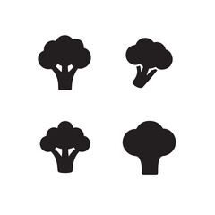 broccoli silhouettes vector bundle