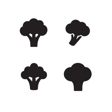 broccoli silhouettes vector bundle