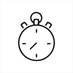 stopwatch isolated on white