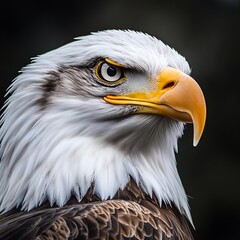 Obraz premium Majestic eagle head close-up