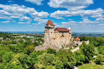 Medieval Castle Burg Liechtenstein near Vienna, Austria