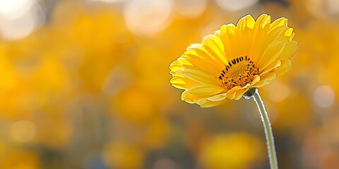 Yellow Flower in a Field