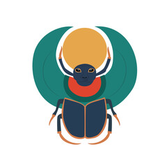 Khepri god peeking, Khepri