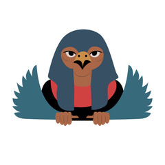 Qebehsenuef god peeking, Horus