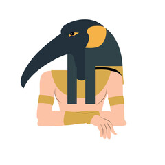 Thoth god peeking, Egyptian God